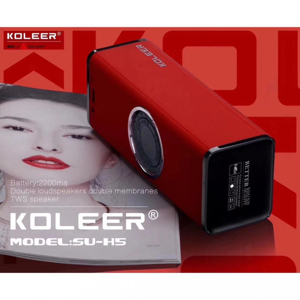 KOLEER SU-H5 Wireless Bluetooth TWS Portable Speaker